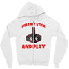 gaming hold and play Zipper Hoodie