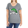 irish pirate Ladies Curvy T-Shirt