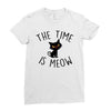 Meow Ladies Fitted T-Shirt