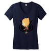 funny black gamming Women's V-Neck T-Shirt