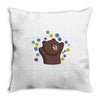dorp bear Throw Pillow