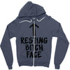 resting bitch face Zipper Hoodie