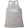 i wish these were brains funny Racerback Tank