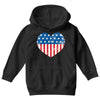 usa flag 2 Youth Hoodie