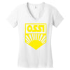 ossi fdj ddr Women's V-Neck T-Shirt