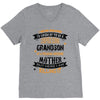 Super Cool Grandson Of A Freaking Awesome Mother V-Neck Tee