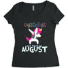 Born Unicorns-Born August Women's Triblend Scoop T-shirt