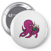 purple octopus playing the bagpipes Pin-back button