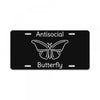 not so social butterfly License Plate