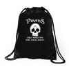 pirates only want you for your booty Drawstring Bags