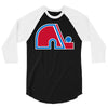 quebec nordiques 3/4 Sleeve Shirt