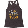 queens are born in october 1969 Racerback Tank