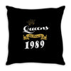 queens are born in 1989 Throw Pillow