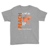 wear peach for  my [you can write any name] Youth Tee