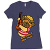keep calm and play music Ladies Fitted T-Shirt