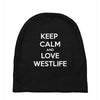westlife white logo Baby Beanies