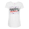 happy halloween3 Maternity Scoop Neck T-shirt