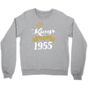 kings are born in 1955 Crewneck Sweatshirt