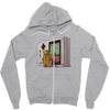 the pipe Zipper Hoodie