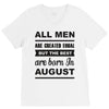 all men are created equal august V-Neck Tee