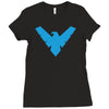 distressed nightwing Ladies Fitted T-Shirt
