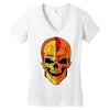 skull Women's V-Neck T-Shirt