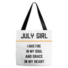 July Girl Tote Bags