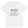 dad a sons first hero V-Neck Tee