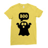 Ghost Boo Ladies Fitted T-Shirt