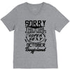 This Girl Is Taken By A Super Sexy October Boyfriend V-Neck Tee