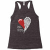 half of my heart is in heaven with my angel Racerback Tank