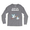 Baby On Board with Stork Long Sleeve Shirts
