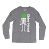 ciderhead cider drinking skeleton and apple Long Sleeve Shirts
