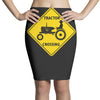 tractor crossing farmer's road warning sign Pencil Skirts
