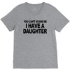 you can't scare me i have a daughter funny gifts for dad mom tee shirt V-Neck Tee