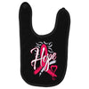 breast cancer awareness hope ribbon heart Baby Bibs