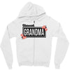 blessed grandma with flower Zipper Hoodie