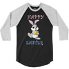 Bunny Happy Easter 3/4 Sleeve Shirt