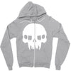 resistance inspired skull Zipper Hoodie