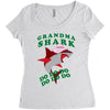 Grandma Shark -Shark Do Do Do Women's Triblend Scoop T-shirt