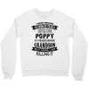 Super Cool Poppy Of A Freaking Awesome Grandson Crewneck Sweatshirt