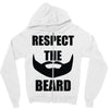 respect the beard Zipper Hoodie