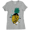 pineapple skateboarding Ladies Fitted T-Shirt