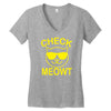 check meowti Women's V-Neck T-Shirt