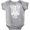 beer belly xray skeleton funny Baby Bodysuit