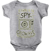 be aware of the spy crowave Baby Onesie
