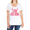lifes tough Ladies Curvy T-Shirt