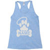 personalized paw halo Racerback Tank