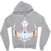 rebel ship Zipper Hoodie