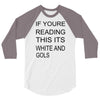 if youre reading this its white and gold 3/4 Sleeve Shirt